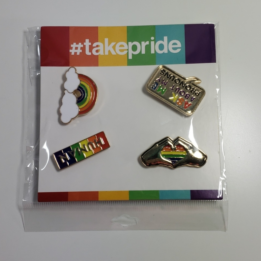 #TAKEPRIDE Set OF 4 PRIDE Pins